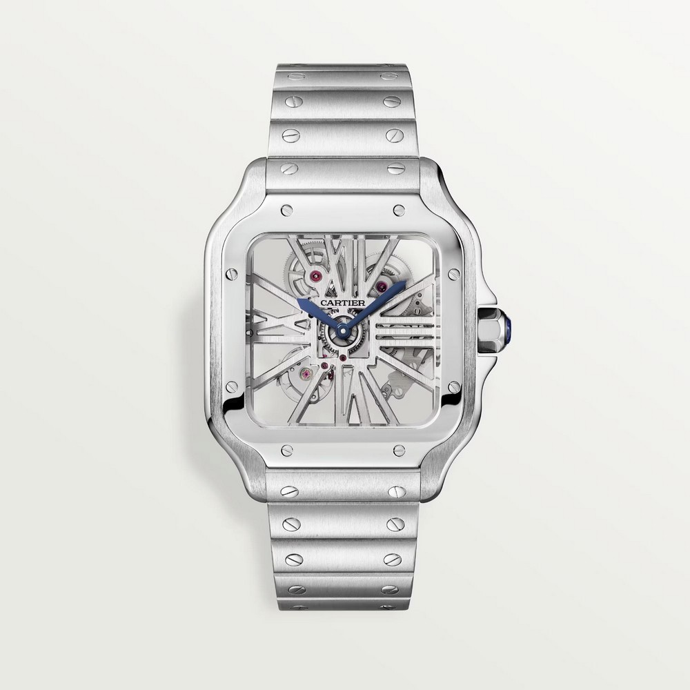 Đồng Hồ Cartier Santos De Cartier Large Watch Nam Xám